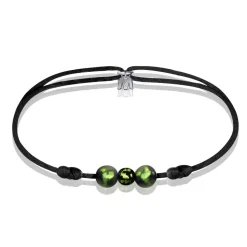 Bracelet de perles vert prairie Michaël Vessière