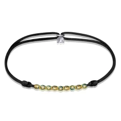 Bracelet perles émeraude Michaël Vessière