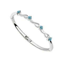 Bracelet rigide étoile cristal turquoise