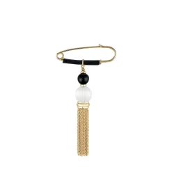 Broche vibrante pompon lalique
