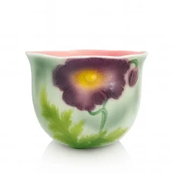 Cache-pot coquelicot barbotine