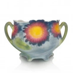 Cache-pot tournesol barbotine