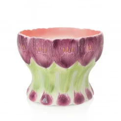 Cache-pot tulipe barbotine