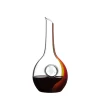 Carafe vin Zodiaque Chinois Cheval rouge jaune Riedel