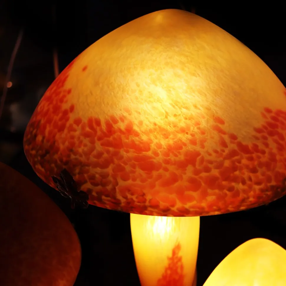 Chapeau dome en verre pour lampe