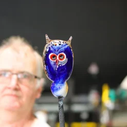 Chouette en cristal | art verrier