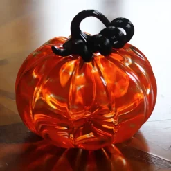 Citrouille décorative cristal de Lorraine orange