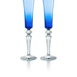 Coffret 2 flutissimo mille nuits bleu clair baccarat