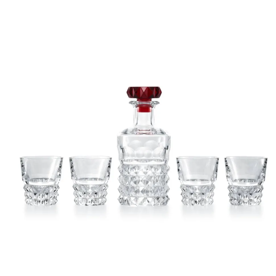 Coffret bar rouge Louxor Baccarat