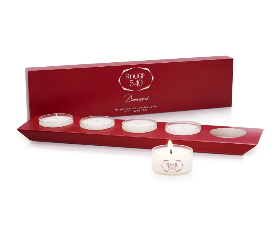 Coffret de bougies tea-lights rouge 540