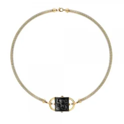Collier nysa cristal noir lalique