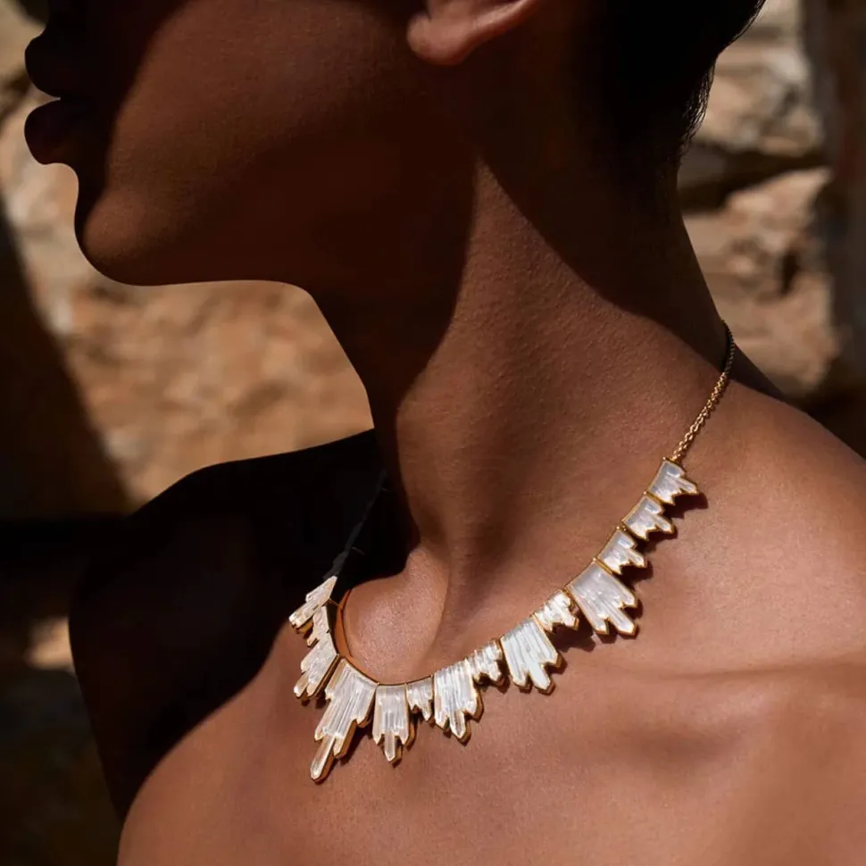 Collier Terramineral 21 cristaux Lalique