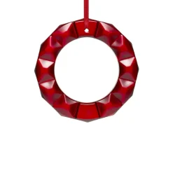 Couronne de noël rouge 2021 baccarat