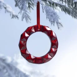Couronne de noël rouge 2021 baccarat