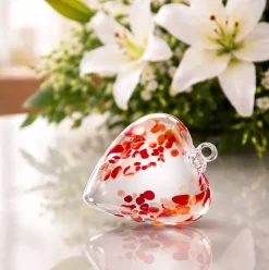 Cœur St-Valentin en cristal de Lorraine