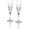Eve harcourt flûte bouton bleu x2 baccarat