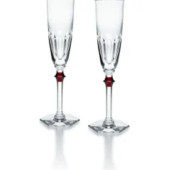 Eve harcourt flûte bouton rouge x2 baccarat