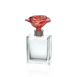 Flacon de parfum rose framboise daum
