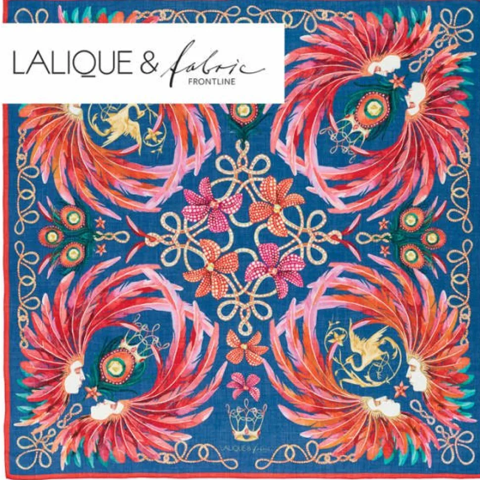 Foulard plumes impériales lalique