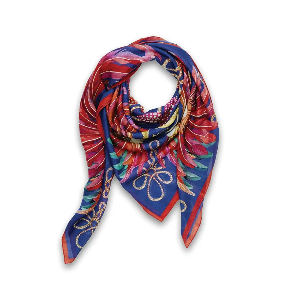 Foulard plumes impériales lalique