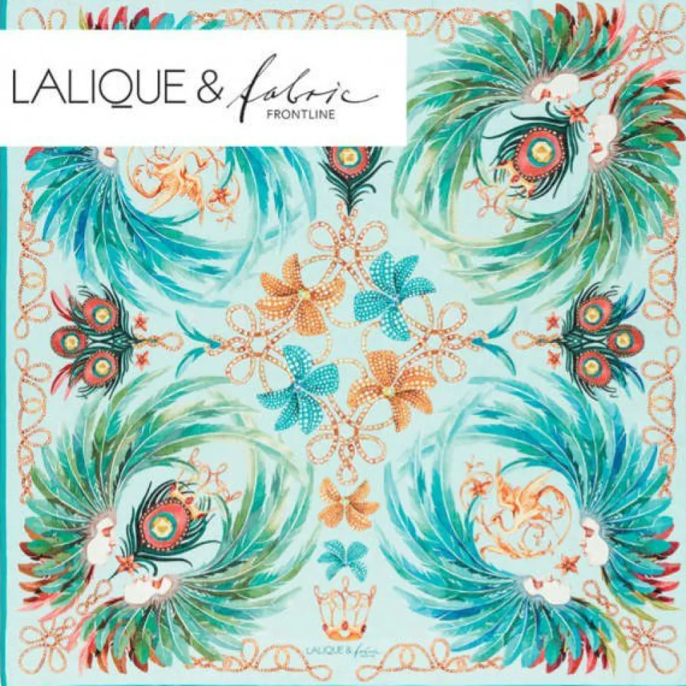Foulard plumes impériales lalique
