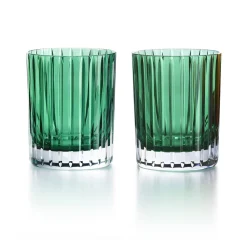 Gobelet harmonie vert émeraude x2 baccarat