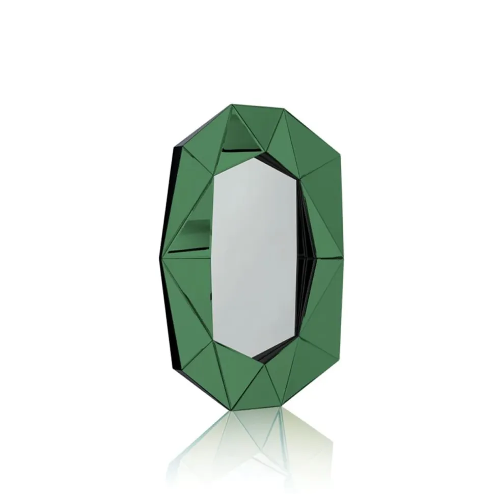 Grand Miroir cristal diamant émeraude Reflections Copenhagen