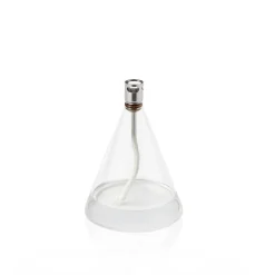 Lampe à huile conique verre