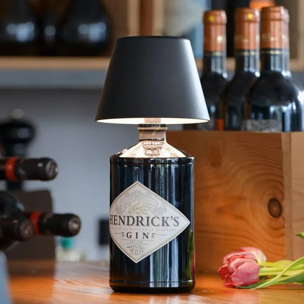 Lampe bouteille carafe bougeoir Sompex