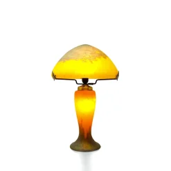 Lampe champignon pâte de verre retro