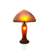 Lampe champignon pâte de verre rouge 7030