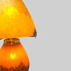 Lampe champignon pâte de verre retro 019