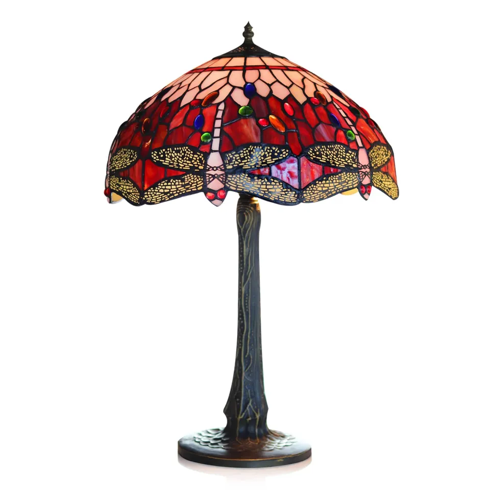 Lampe en verre vitrail n°4