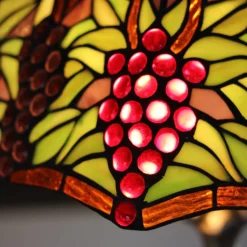 Lampe en verre vitrail n°1