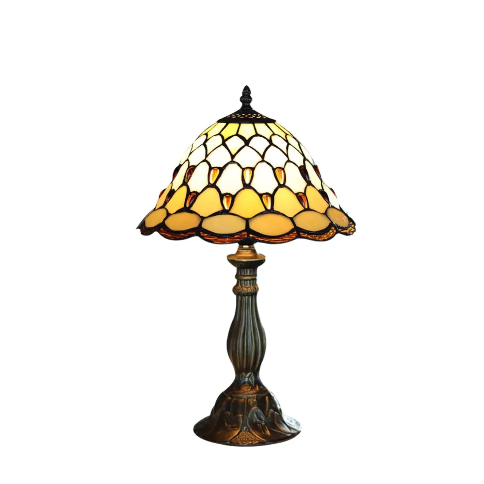Lampe en verre vitrail n°3
