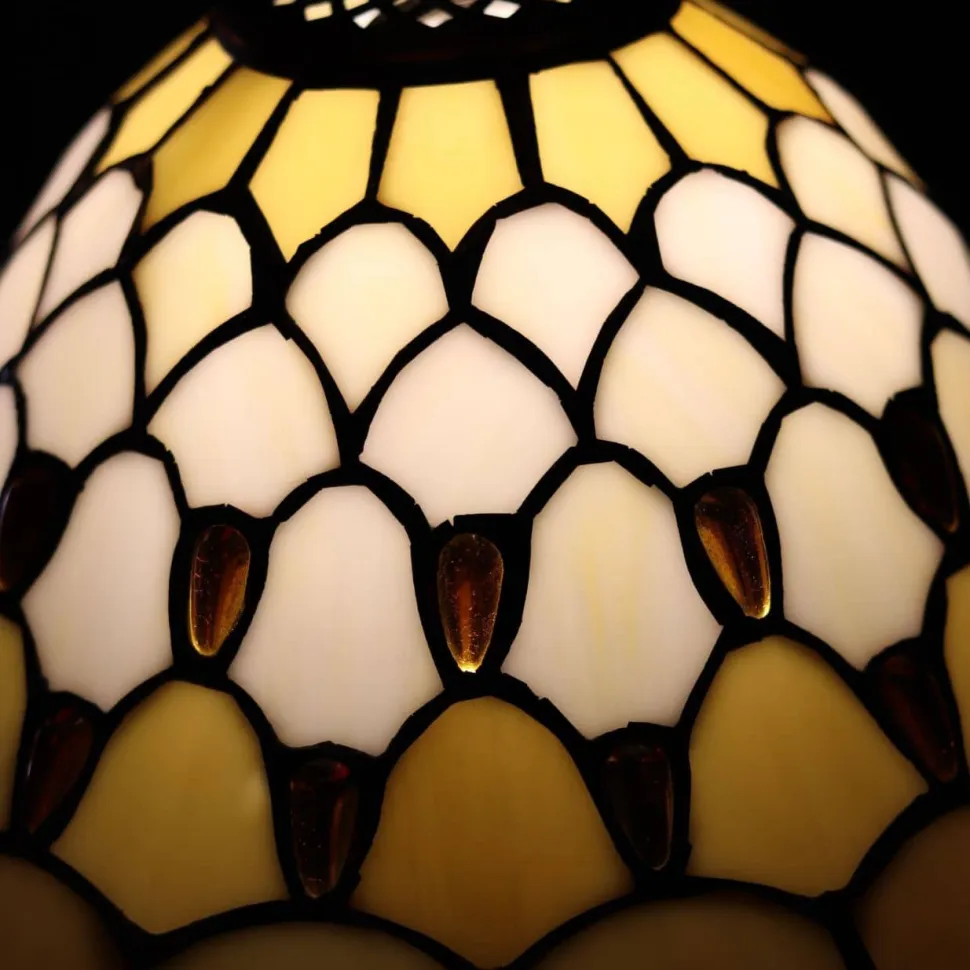 Lampe en verre vitrail n°3