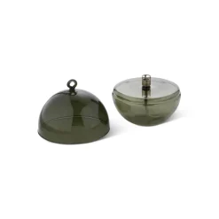 Lampe huile cloche vert
