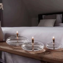 Lampe huile galet verre mm