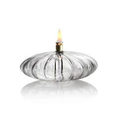 Lampe huile élégance galet verre