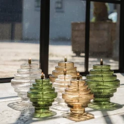 Lampe huile Twin champagne