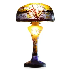Lampe pâte de verre art nouveau – d