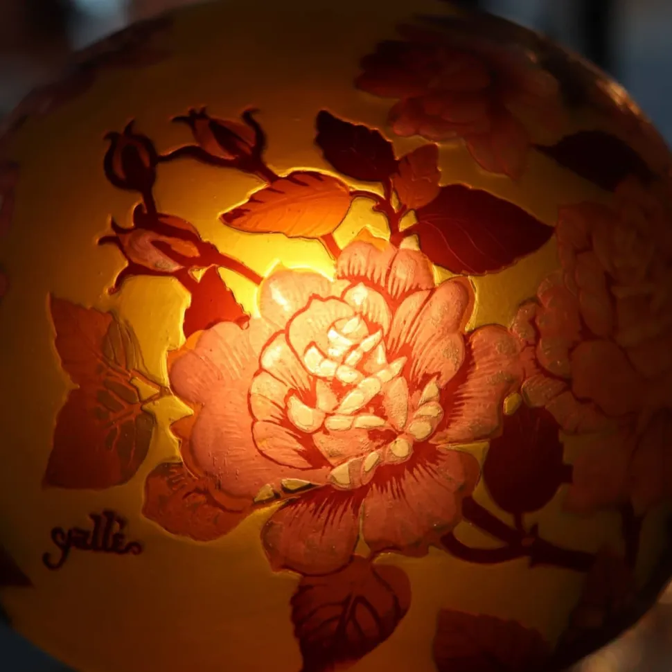 Lampe pâte de verre Tip Gallé N°18