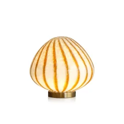 Lampe shesnut en verre spirale
