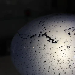 Lampe spendor en verre bleu