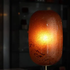 Lampe symphonie en verre rouge
