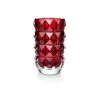 Louxor rond vase rouge baccarat