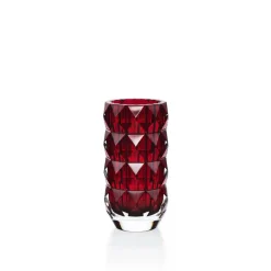 Louxor vase rond rouge pm Baccarat