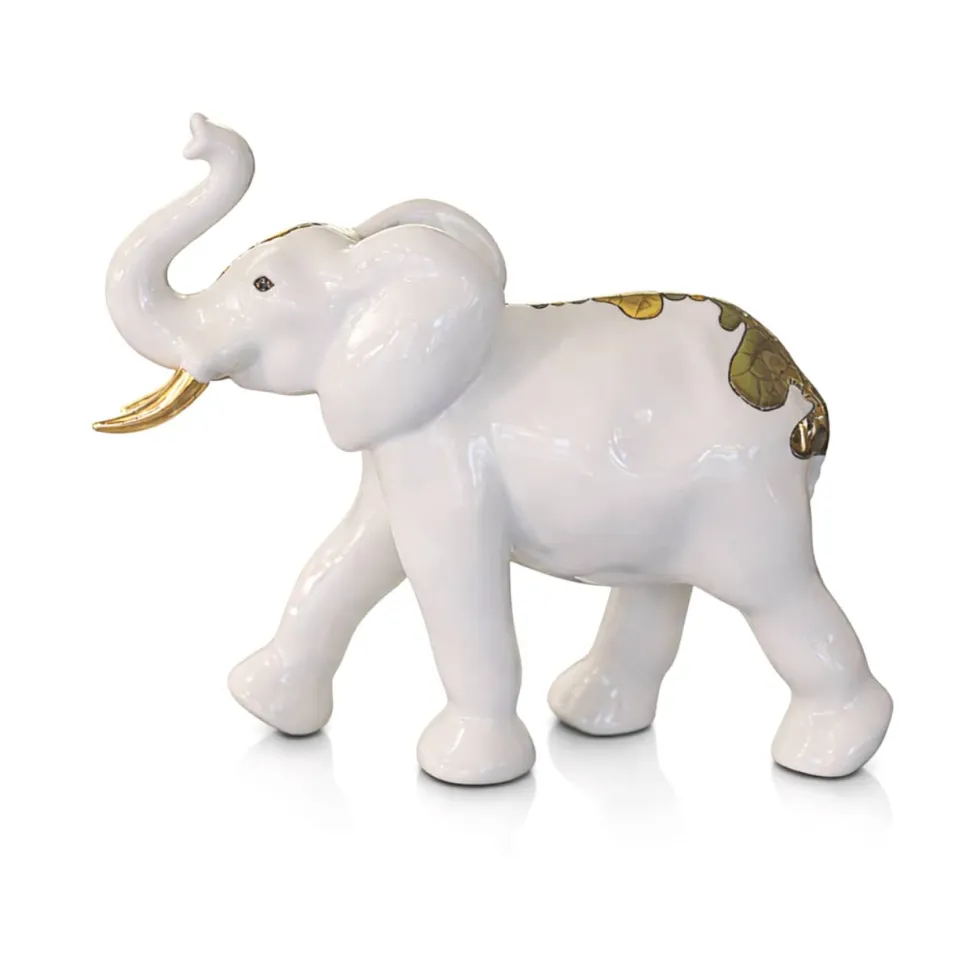 Éléphant chargeant Multant Émaux de Longwy