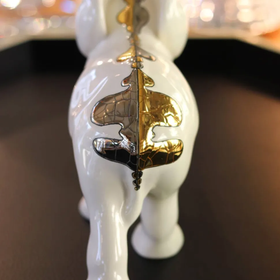 Éléphant chargeant Multant Émaux de Longwy