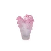 Mini vase roses passion vert rose daum